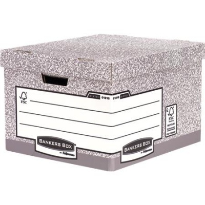Archiválókonténer, karton, nagy, "BANKERS BOX® SYSTEM by FELLOWES®"