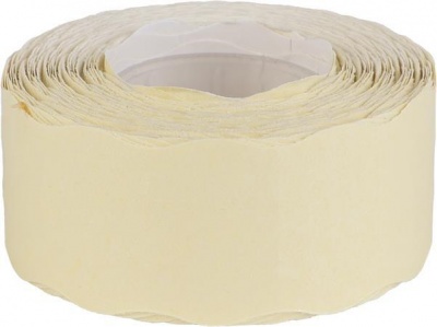 Árazószalag, 25x16 mm, gyengített ragasztóval, fehér