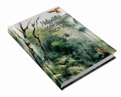 Hallgatói zsebkönyv, A5, heti, 2025/2026 tanév, REALSYSTEM, trópusi