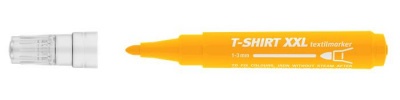 Textilmarker, 1-3 mm, kúpos, ICO "XXL T-Shirt", sárga