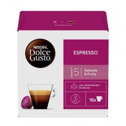 Kávékapszula, 16 x 5,5 g,  NESCAFÉ DOLCE GUSTO "Espresso"