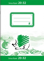 Füzet, tűzött, A5, sima, 32 lap, ICO "Süni", "20-32"