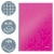 Beíró, A4, kockás, 80 lap, keményfedeles, LEITZ "Wow", rózsaszín